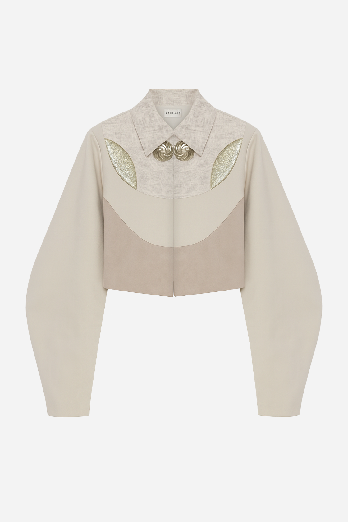 Structured Panel Jacket – Soft Sand Beige