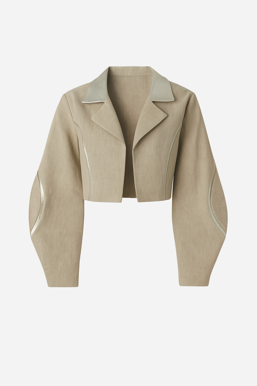 Structured Lapel Jacket – Dusty Olive