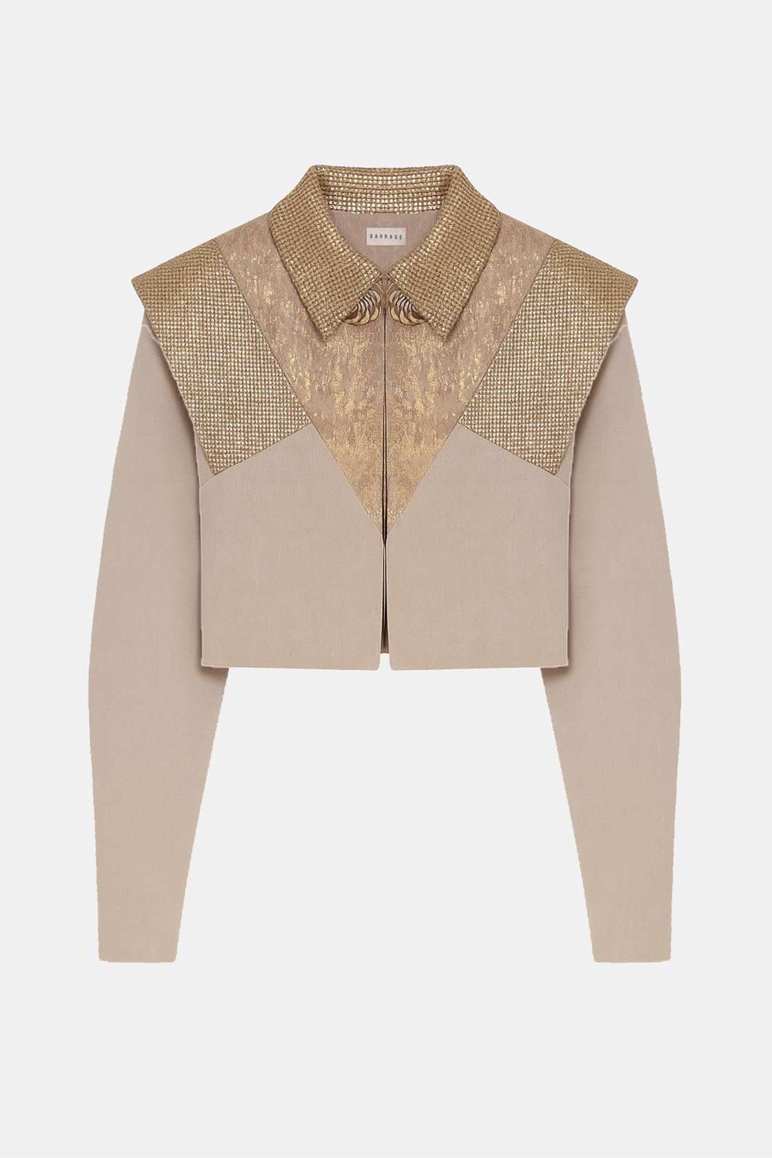 Structured Panel Jacket – Rose Gold Edition