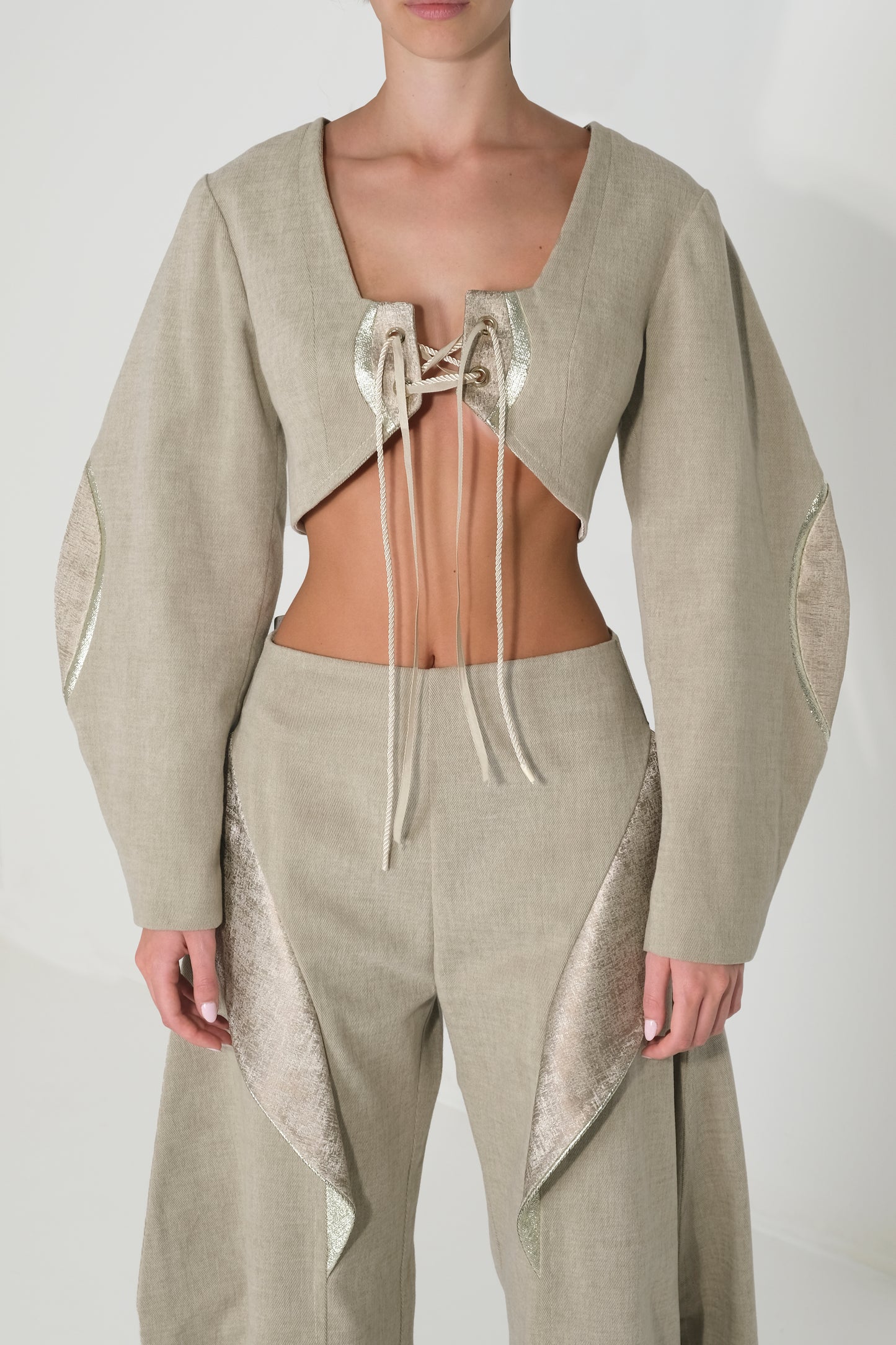 Calyx Lace Jacket – Dusty Olive