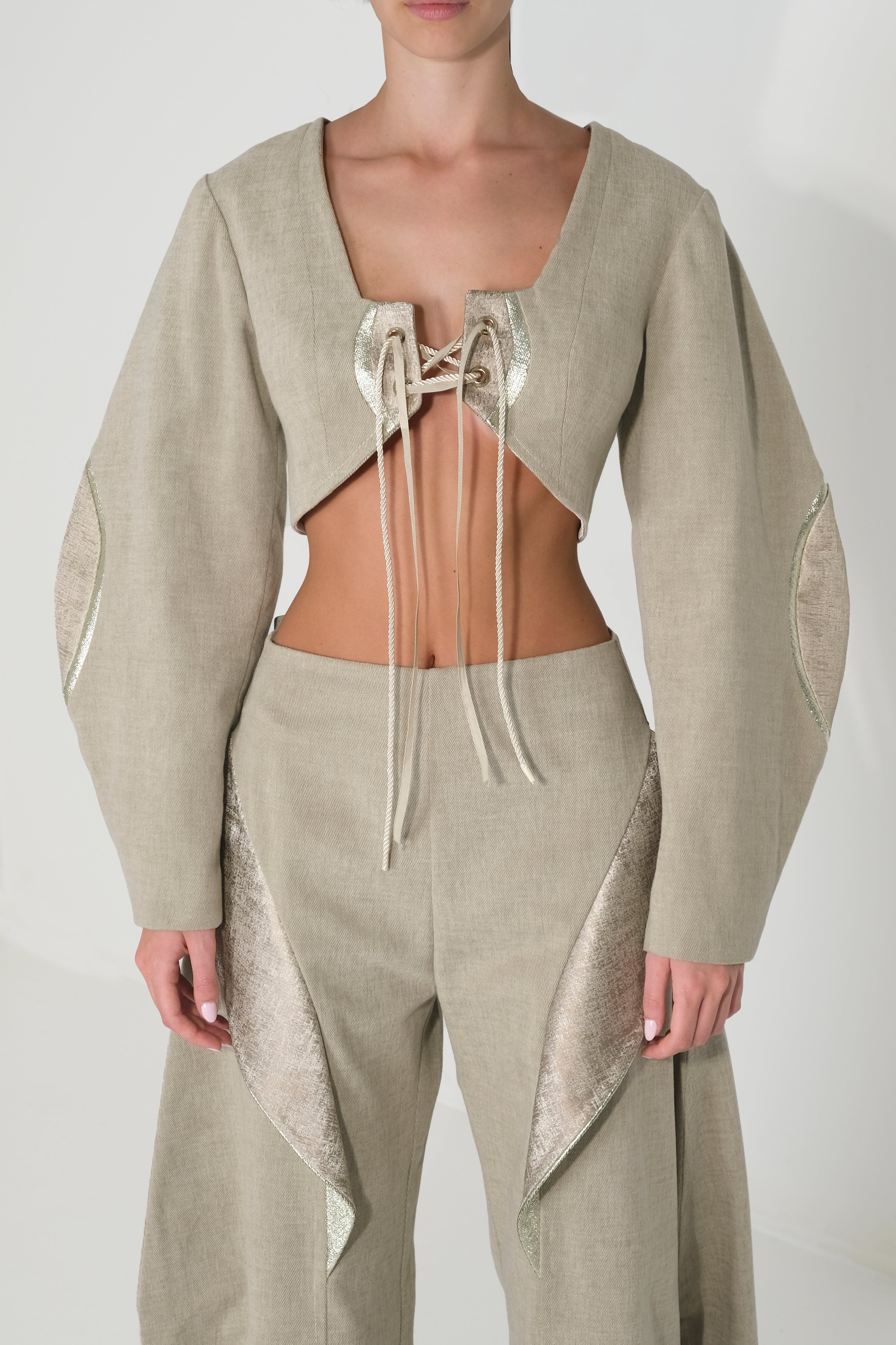 Calyx Lace Jacket – Dusty Olive