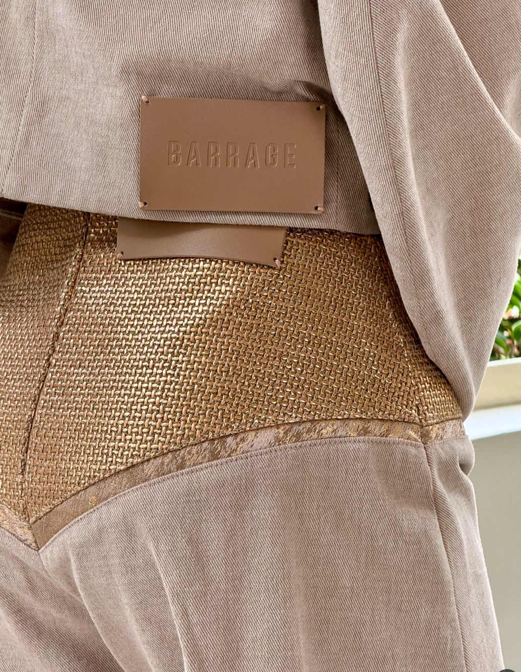 Structured Panel Jacket – Rose Gold Edition